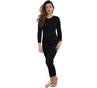 Gaffer Ladies Big Size Thermal Full Set Women Winter Warm T Shirt Warm Lace Long Sleeve Top (Full Set - Black, 14-16)
