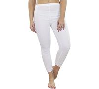 Gaffer Ladies Big Size Thermal Top Bottom Women Winter Warm Long Sleeve T Shirt (10-12, Bottom - White)