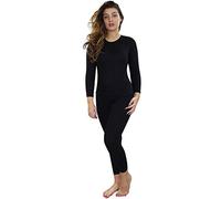 Gaffer Ladies Thermal Set Big Size Womens Tops Bottoms Long Sleeve T Shirt Winter Warm Lace Full Tshirt Underwear Ski Wear Black UK 22-24