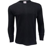 Gaffer Mens Thermal Tops T Shirt Long Sleeve Vest Full Tshirt Ski Wear Black Medium
