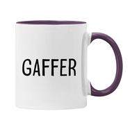 Gaffer Mug or Coaster - Gift for Boss, Manager, Dad, Mum - Funny mugs for Men or Women - Work Office Gifts - Fathers Day - Mothers Day - Birthday (Purple)