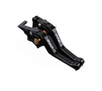 GAFITSEP Adjustable Motorcycle Short Brake Clutch Levers Compatible with Fz6 Fazer FZ6 2004-2010 FZ6R FZ 6R 2009-2020 Foldable Levers(Black Gold)
