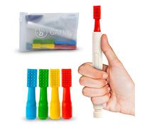 Gafly Therapens Oral Motor Therapy Tools Stimulate Speech and Feeding - Chewy Vibe Speech Therapy Toys Help Kids with Sensory Needs Chew & Relax - Oral Stimulator Kit Includes 4 Tips, Storage Pouch