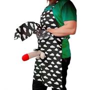 Gag Gift Apron,Funny Apron With Penisunder,A Surprise Hiding in the Pocket,Novelty Kitchen Aprons Garden Aprons for Adult Elephant Party, Bachelor Party