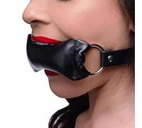 Gag Mouth Padded Pillow Mouth Gag Faux Leather Bondage Restraints Open Mouth Design for Comfort Adult BDSM Bite Gag for Intimate Play