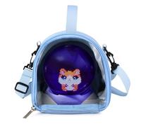 Gaga city Carry Bag for Bitzee Hamster Ball Interactive Toy, with Adustable Shoulder Strap, for Display and Storage (Blue)