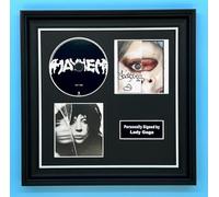 Gaga Signed Photo & CD In Luxury Handmade Wooden Frame & AFTAL Member Certificate Of Authenticity Poster Music Memorabilia Autograph Auto
