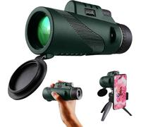GAGAAL 40x60 Monocular-Telescope BAK4 High for Smartphone HD Monocular Adapter Hunting Wildlife Bird Watching Travel Camping Hiking(green)