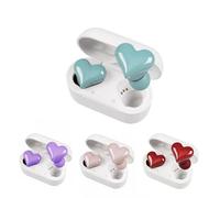 GAGAAL Heart Wireless Earbuds, Bluetooth 5.3 Headphones with 4 ENC Noise Canceling Mic, 50H Stereo Dual Ear Buds, Sport Earphones Earhooks, IP7 Waterproof for Running USB-C (BULE)