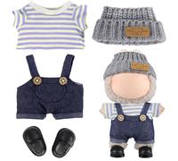 GAGAKU 17cm Doll Clothes (Daily Style), Dress-up Set Stylish Replacement Outfit, Collection Clothing Accessories (Doll Not Included)