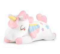 GAGAKU 66cm Unicorn Pillow Plush, 26-inch Giant Stuffed Animal Cuddly Toy Hugging Pillow for Girls Boys and Adults Unicorn Gift for Birthday Anniversary - White