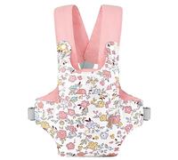 GAGAKU Baby Doll Carrier Doll Accessory Carrier Toy Baby Sling for Dolls with Adjustable Straps for Kids - Pink - Peach Blossom