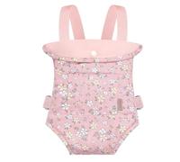GAGAKU Baby Doll Carrier for Kids Stuffed Animal Carrier Reborn Dolls Carrier with Adjustable Straps, Baby Doll Accessories - Pink (Pear Flowers)