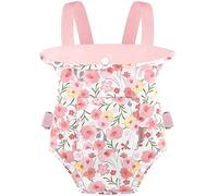 GAGAKU Baby Doll Carrier for Toddlers, Toy Baby Dolls Carrier, Reborn Baby Doll Accessories - Pink Rose of Sharon