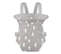 GAGAKU Baby Doll Carrier, Reborn Baby Doll Accessories, Toys Doll Baby Carrier for Little Girls, Grey - Rabbit