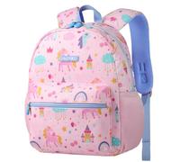 GAGAKU Corduroy Toddler Backpack for Girls Boys 2-4 years Kids Backpack Mini Backpack Preschool Backpack for School Travel, Pink, S, Kids' Backpacks