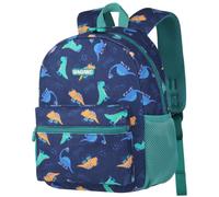 GAGAKU Corduroy Toddler Backpack for Girls Boys 2-4 years Kids Backpack Mini Backpack Preschool Backpack for School Travel, Blue Dinosaur, S, Kids' Backpacks