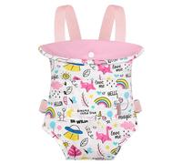 GAGAKU Doll Carrier Baby Doll Accessories Babydoll Swing 18 Inche Doll Carrier Baby Doll with Carrier Backpack for Toddlers - Rainbow