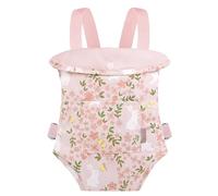 GAGAKU Doll Carrier, Baby Doll Accessories, Babydoll Swing 18 Inches Dolls Carrier, Baby Doll with Carrier Backpack for Toddlers - Pink Rabbit Garden