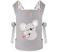 GAGAKU Doll Carrier for Kids, Toy Baby Dolls Carrier, Reborn Doll Carrier with Adjustable Straps, Baby Doll Accessories - Grey - Embroidered Koala