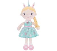 GAGAKU Soft Baby Doll Toys (16'') for Girls, My First Baby Rag Dolls for 1 Year Old Girl Birthday Gift Plush Doll Toys Machine Washable Baby Doll for Toddler Kids Infants (16-inch Unicorn Girl)