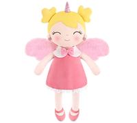 GAGAKU Soft Baby Doll Toys (17'') for Girls, My First Baby Rag Dolls for 1 Year Old Girl Birthday Gift Plush Doll Toys Machine Washable Baby Doll for Toddler Kids Infants (Pink Unicorn)