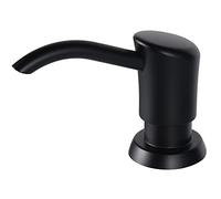 GAGALIFE Built in Sink Soap Dispenser or Lotion Dispenser for Kitchen Sink, Matte Black ABS Pump Head, with 17 Ounce PET Large Soap Bottle