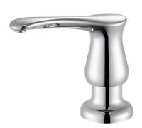 GAGALIFE Kitchen Sink Soap Dispenser Chrome, Built in Soap Dispenser with 13 OZ Bottle, Refill from The Top, Liquid Dispenser for Kitchen Sink