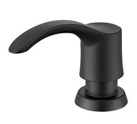 GAGALIFE Kitchen Sink Soap Dispenser with Large Bottle, Built in Sink Soap Dispenser Refill from Top, Matte Black G080B