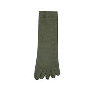 GAGALU Womens Socks Winter Solid Color Cotton Five Toe Socks Middle Tube Socks Women'S Socks Autumn Winter Warm Five Fingers Socks-Army Green-One Size
