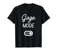 Gage Mode On Name Value Graphic T-Shirt, Men, Black, M
