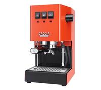 Gaggia Classic E24 Evo Pro Manual Espresso Coffee Machine Maker with Brass Boiler & Solenoid Valve - Lobster Red