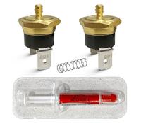Gaggia Thermostat Replacement, M4 Thread, 107°C & 145°C - OEM Style Replacement for The Gaggia Classic Pro, Baby, Evolution, Espresso, Coffee & Others (Brew & Steam + 9 Bar OPV + Thermal Paste)
