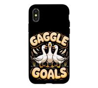 Gaggle Goals Goose Geese Lover Case for iPhone X/XS