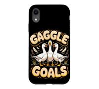 Gaggle Goals Goose Geese Lover Case for iPhone XR