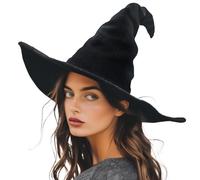 gagift world Witch Hat, 18IN Large Wizard Hat for Adults and Teens Novelty Cosplay Accessories for Halloween Costume Party Christmas Masquerade Carnivals