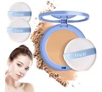 GAGK Matte Perfection Pressed Powder, Matte Smooth Setting Powder Makeup, Oil Control Face Pressed Powder, Waterproof Long Lasting Finishing Powder, Oil Free & Lightweight (03#Pure Beige)