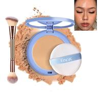 GAGK Matte Perfection Pressed Powder, Matte Wet and Dry Powder, Gagk Lasting Waterproof Makeup, Lasting Waterproof Face Powder, Face Oil Control Powder for Oily Skin (#03 PURE BEIGE)