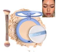 GAGK Matte Perfection Pressed Powder, Matte Wet and Dry Powder, Gagk Lasting Waterproof Makeup, Lasting Waterproof Face Powder, Face Oil Control Powder for Oily Skin (#01 CLASSIC IVORY)