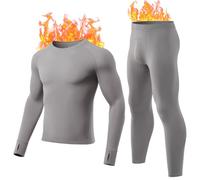gagli Thermal Underwear Set for Men Long Johns with Fleece Lined, Ultra-Soft Warm Base Layer Men Cold Weather Ski Sports (Top & Bottom)