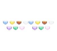 GAGMXE Buddhist Temple Bowl Tibetan Singing Bowl 14 pcs Crystal Glass Crystal Offering Bowl offering Bowls for Altar Tibetan Bowls Offering Bowl Tibetan Altar Bowl Witch Crystal Offering Bowl