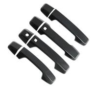 GAGSETCTHM Car Exterior Door Handle Shell for Mitsubishi for Triton for MV 2024 Carbon Fiber Texture Style 1 Set Car Exterior Side Door Handle Cover