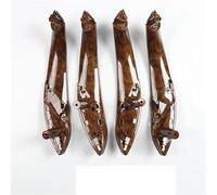 GAGSETCTHM Car Interior Door Handles For 3 Series For F30 For F35 For F3X Car Inner Handle Front Rear Left Right Set Of 4 Interior Door Handles(4 mahogany)