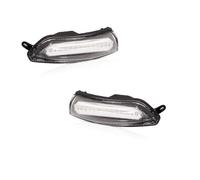 GAGSETCTHM Car Turn Signal Lights For Chrysler For 300 2011-2020 Car Strip Sequential Flash Side View Mirror Light Turn Signal Blinker Light Assembly(Clear Lens)
