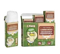 Gagster Code Brown Commandos Emergency Underpants in a Can (3 Pairs) | Instant Undies Make a Terrific White Elephant Gag Gift | Funny Party Goods | Great for First Aid Kit