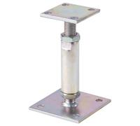 Gah-Alberts 212391 Post Anchor Height-Adjustable 150 to 190 mm for Screw-Mounting Yellow-Galvanised