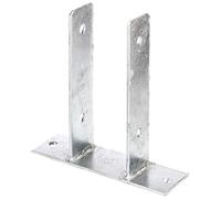 Gah-Alberts 212780 U-Shaped Post Holder Hot-Dip Galvanised Screw-On Width 81 mm