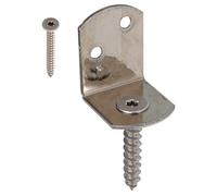 Gah-Alberts 213275 Wattle Fence Bracket L-Shape SB-Packed Rustproof Stainless Steel 20 Items Each 4 Pieces 83 x 32 mm
