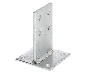 GAH-Alberts 215538 T Post Anchor Hot-Dip Galvanised Support Size: 130 x 80 mm Concrete Tank: 200 mm (Pack of 6)