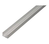 GAH-Alberts 30166 U-Profile | Self-Clamping | Aluminium, Silver Anodised | 1000 x 10.9 x 10 mm